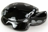 Polished Snowflake Obsidian Turtle - California #331607-1